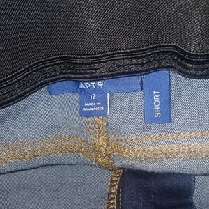 Apt. 9 Blue Denim Shorts - Blue
